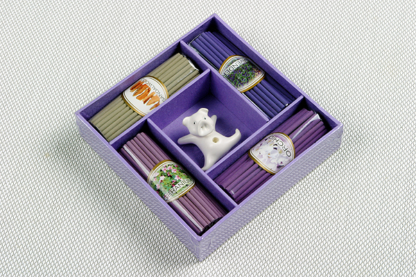 Image of Incense stick and holder (animal) in box
