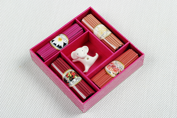 Image of Incense stick and holder (animal) in box