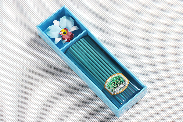 Image of Incense stick and holder (flower)