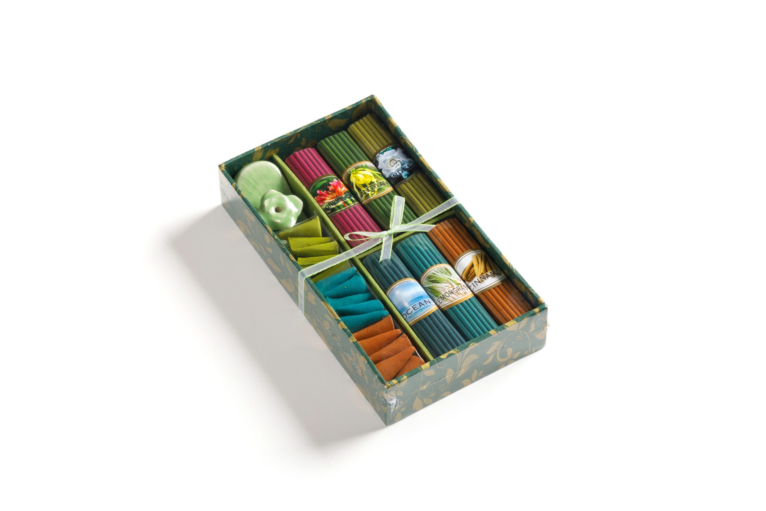 Image of Incense sticks 6 scents & cones & holder